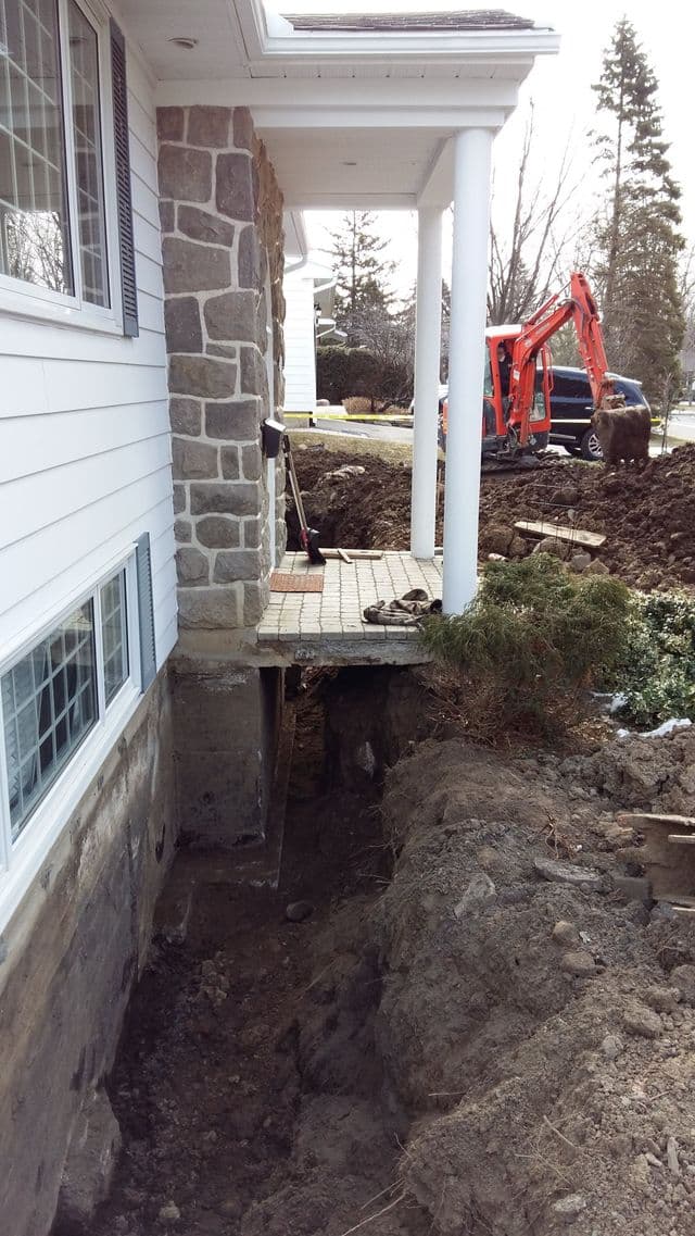 Installation de drain français