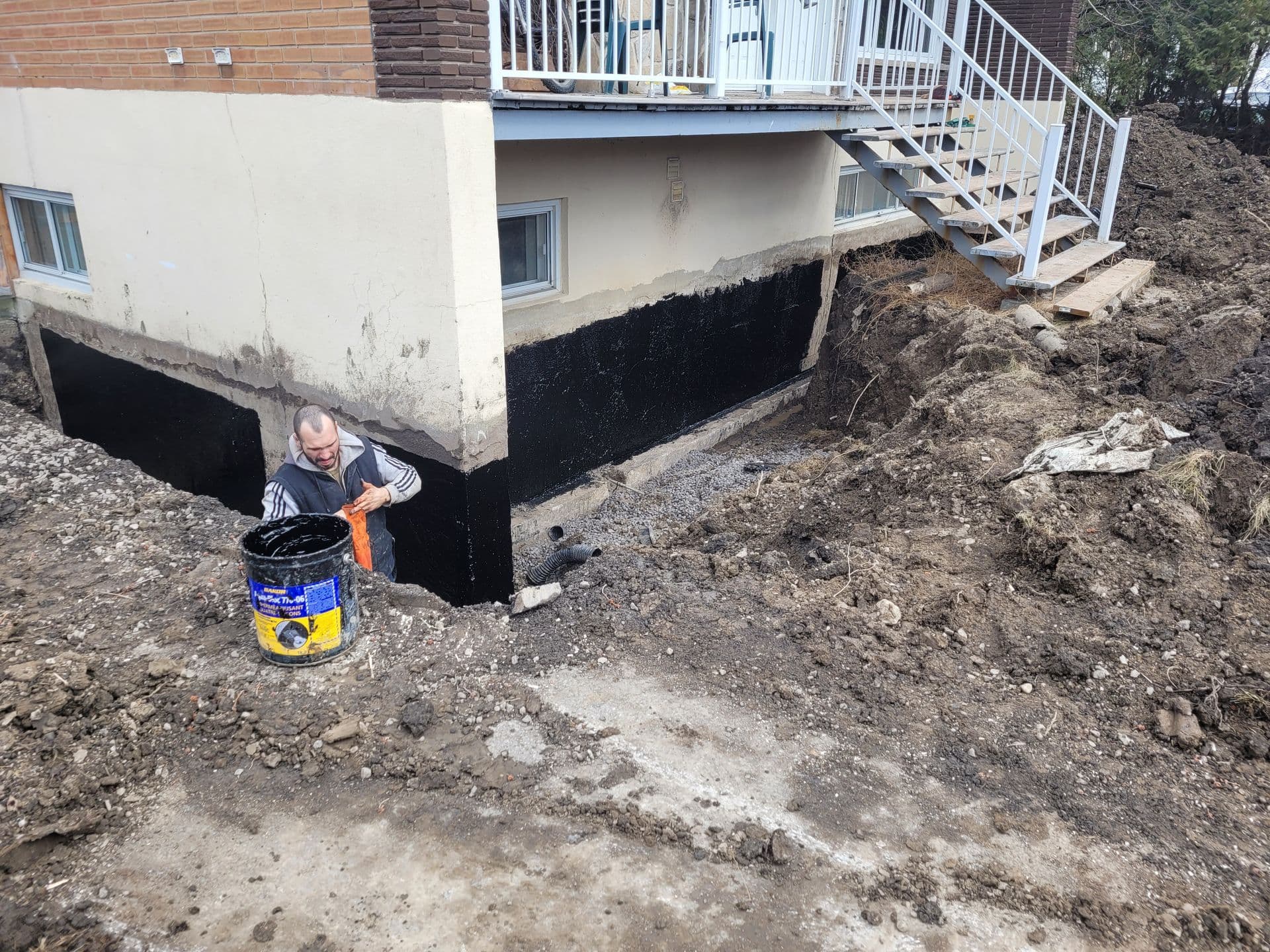 Installation de drain français