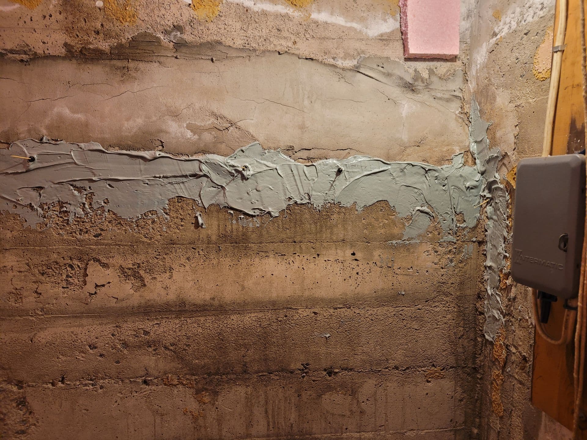 Travaux de réparation de béton